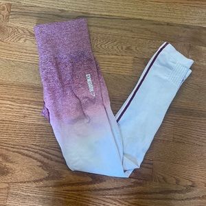 Pink ombré gymshark leggings